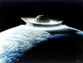 Simulation eines Asteroideneinschlags